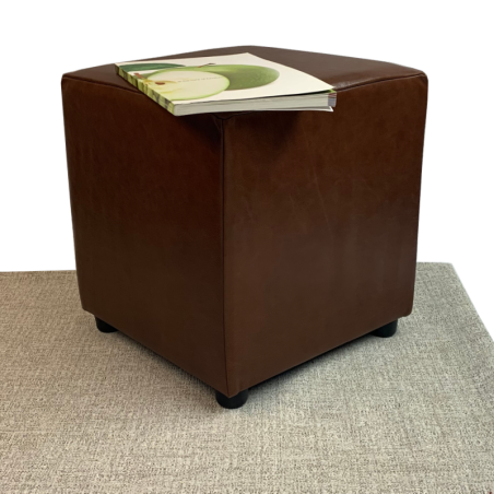 Italian Leather Cube Seats | UK Handmade | Footstools Direct