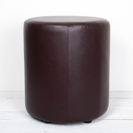 Faux Leather Round Stools | UK Handmade | Footstools Direct