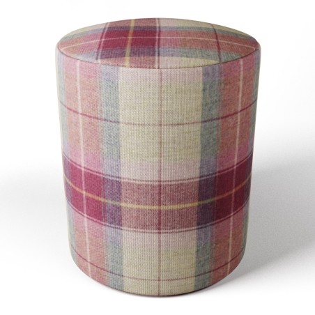Tartan Round Stools | Footstools Direct | UK handmade
