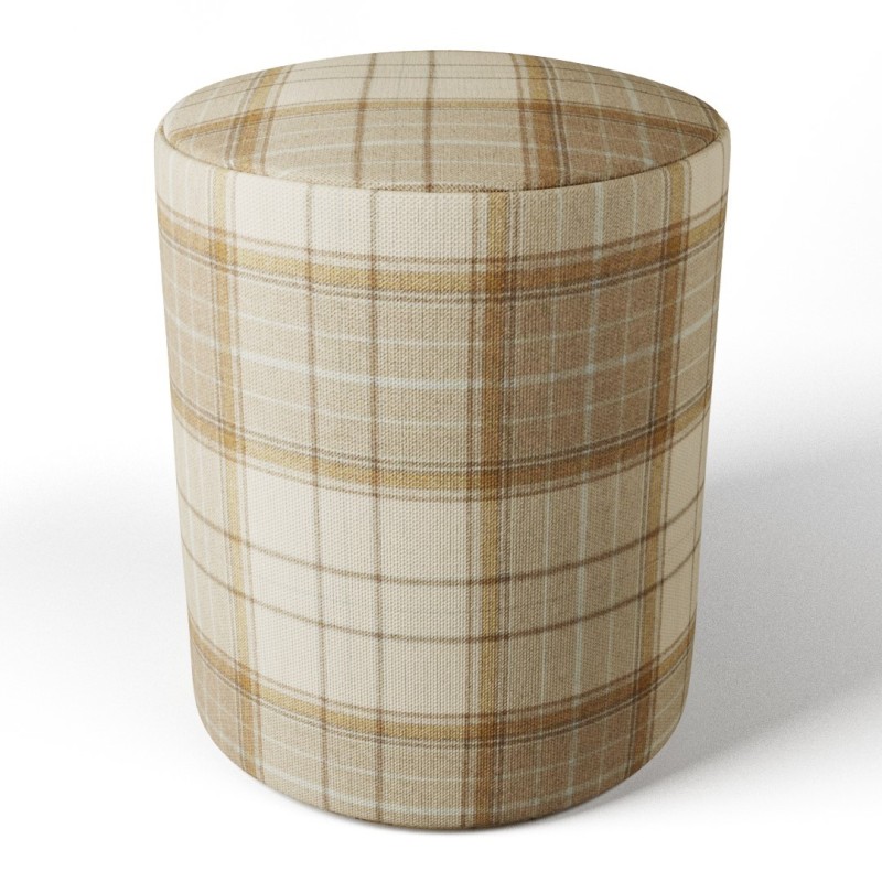 Tartan Round Stools | Footstools Direct | UK handmade