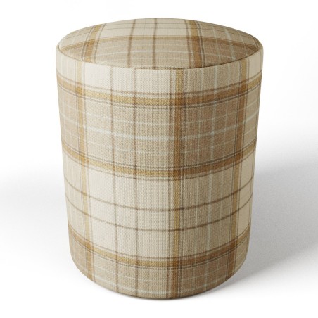 Tartan Round Stools | Footstools Direct | UK handmade