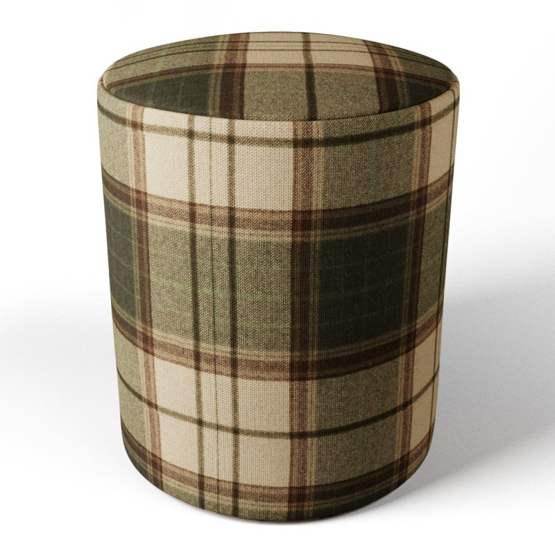Tartan Round Stools | Footstools Direct | UK handmade