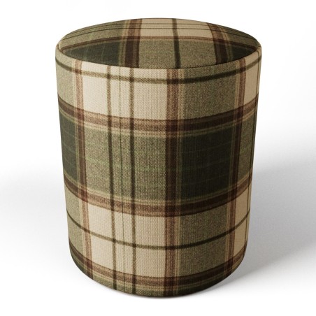 Tartan Round Stools | Footstools Direct | UK handmade