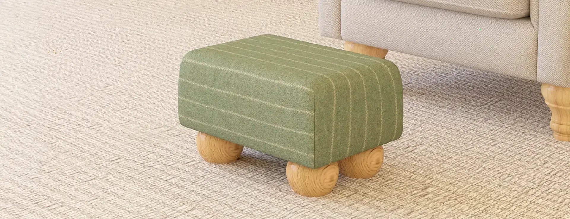 Small Footstools | Footstools Direct | Italian, Faux Leather, Fabric