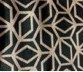 Black & Gold Geometric Pattern Fabric